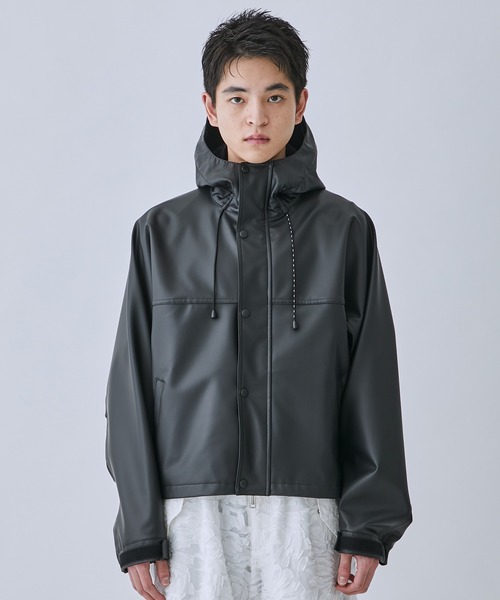 TTT MSW(ティー)の「【TTTMSW/ティー】Hooded laminate jacket(ブルゾン・メンズ・ブラック・L)」の3枚目の写真