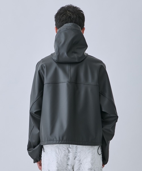 TTT MSW(ティー)の「【TTTMSW/ティー】Hooded laminate jacket(ブルゾン・メンズ・ブラック・L)」の5枚目の写真
