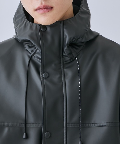 TTT MSW(ティー)の「【TTTMSW/ティー】Hooded laminate jacket(ブルゾン・メンズ・ブラック・L)」の6枚目の写真