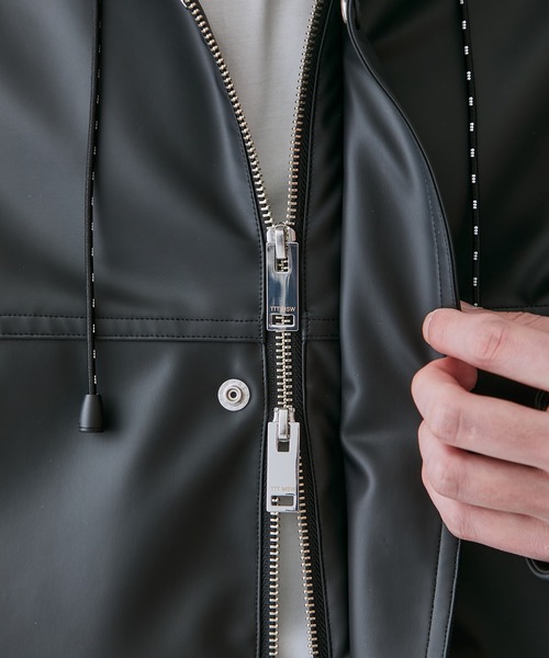 TTT MSW(ティー)の「【TTTMSW/ティー】Hooded laminate jacket(ブルゾン・メンズ・ブラック・L)」の16枚目の写真