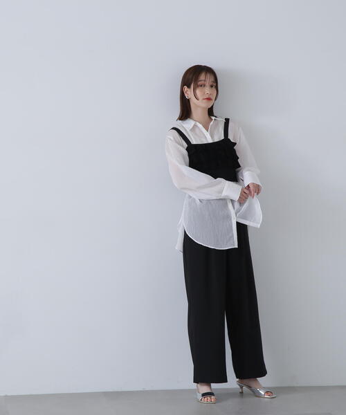 N.（N. Natural Beauty Basic）（エヌエヌナチュラルビューティーベーシック）の「◆シアーストライプシャツ（シャツ/ブラウス・レディース・ブルー系その他/ベージュ系その他/グレー系その他/ピンク系その他/ホワイト系その他・MEDIUM）」の19枚目の写真
