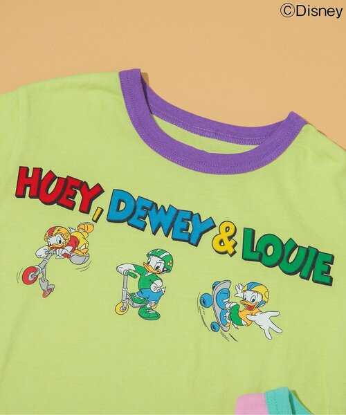 Disney（ディズニー）の「【リンク】ディズニーキャラクター　カラバリリンガーTシャツ（Tシャツ/カットソー・キッズ・ピンク/ターコイズブルー/オフホワイト/ライム・120/110/100/90/80/130）」の21枚目の写真