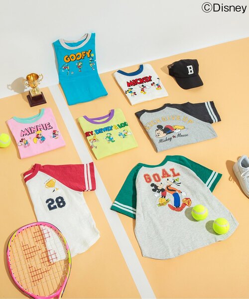 Disney（ディズニー）の「【リンク】ディズニーキャラクター　カラバリリンガーTシャツ（Tシャツ/カットソー・キッズ・ピンク/ターコイズブルー/オフホワイト/ライム・120/110/100/90/80/130）」の19枚目の写真