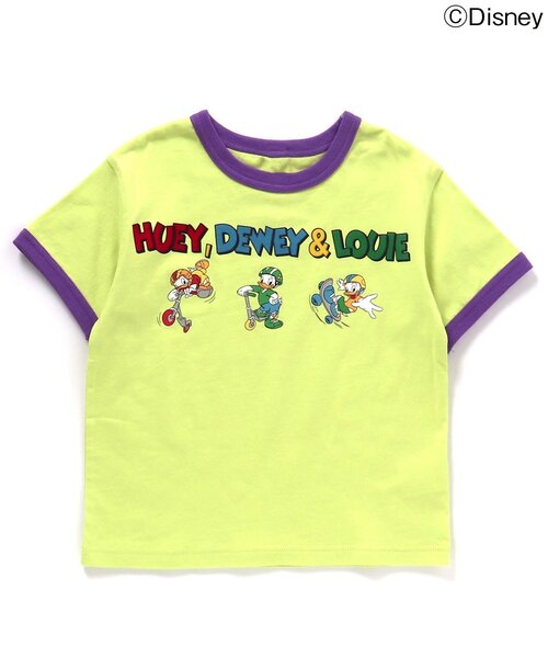 Disney（ディズニー）の「【リンク】ディズニーキャラクター　カラバリリンガーTシャツ（Tシャツ/カットソー・キッズ・ピンク/ターコイズブルー/オフホワイト/ライム・120/110/100/90/80/130）」の18枚目の写真