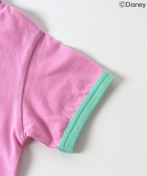 Disney（ディズニー）の「【リンク】ディズニーキャラクター　カラバリリンガーTシャツ（Tシャツ/カットソー・キッズ・ピンク/ターコイズブルー/オフホワイト/ライム・120/110/100/90/80/130）」の14枚目の写真