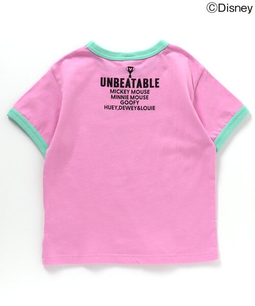 Disney（ディズニー）の「【リンク】ディズニーキャラクター　カラバリリンガーTシャツ（Tシャツ/カットソー・キッズ・ピンク/ターコイズブルー/オフホワイト/ライム・120/110/100/90/80/130）」の12枚目の写真