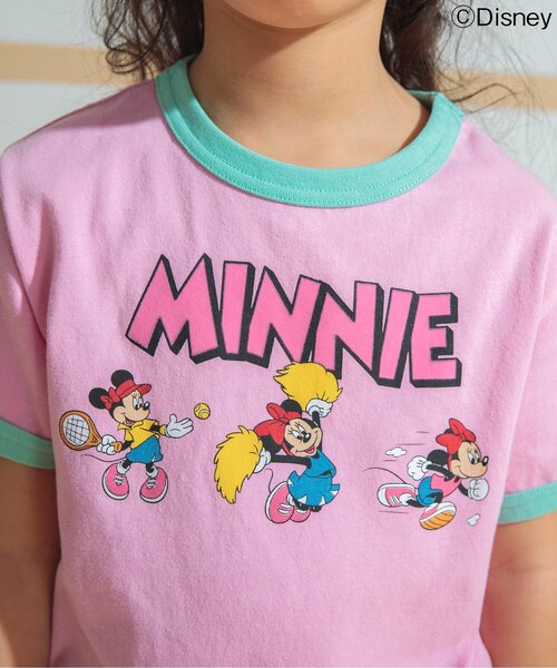 Disney（ディズニー）の「【リンク】ディズニーキャラクター　カラバリリンガーTシャツ（Tシャツ/カットソー・キッズ・ピンク/ターコイズブルー/オフホワイト/ライム・120/110/100/90/80/130）」の9枚目の写真