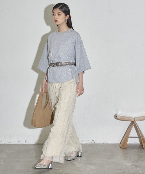 希少 CHANEL ビーズ刺繍スウェットM アイボリー トップス 楽天