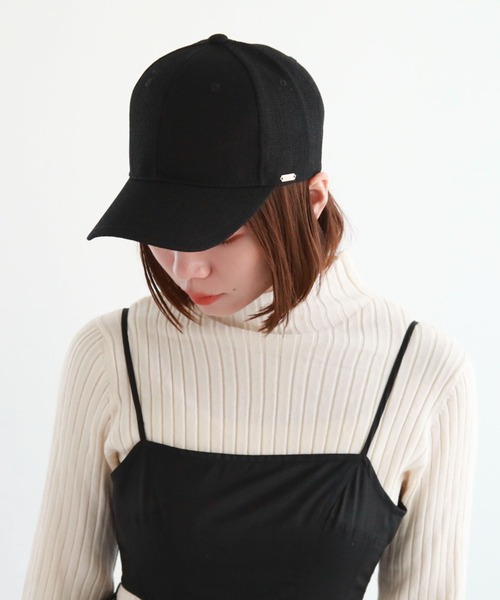archives（アルシーヴ）の「麻ライクキャップ（キャップ・レディース・ベージュ/アイボリー/ブラック・FREE）」の2枚目の写真