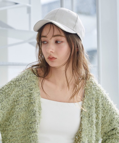 archives（アルシーヴ）の「麻ライクキャップ（キャップ・レディース・ベージュ/アイボリー/ブラック・FREE）」の4枚目の写真