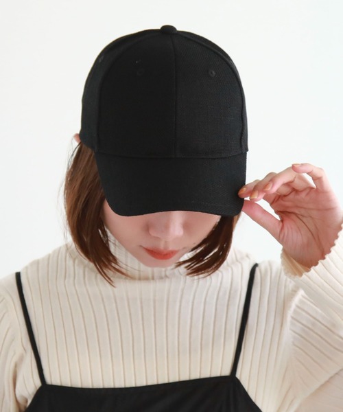 archives（アルシーヴ）の「麻ライクキャップ（キャップ・レディース・ベージュ/アイボリー/ブラック・FREE）」の12枚目の写真