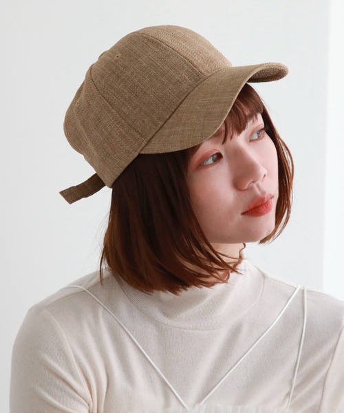 archives（アルシーヴ）の「麻ライクキャップ（キャップ・レディース・ベージュ/アイボリー/ブラック・FREE）」の21枚目の写真