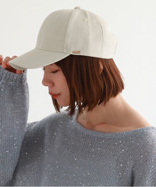 archives（アルシーヴ）の「麻ライクキャップ（キャップ・レディース・ベージュ/アイボリー/ブラック・FREE）」の6枚目の写真