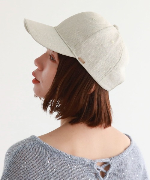 archives（アルシーヴ）の「麻ライクキャップ（キャップ・レディース・ベージュ/アイボリー/ブラック・FREE）」の7枚目の写真
