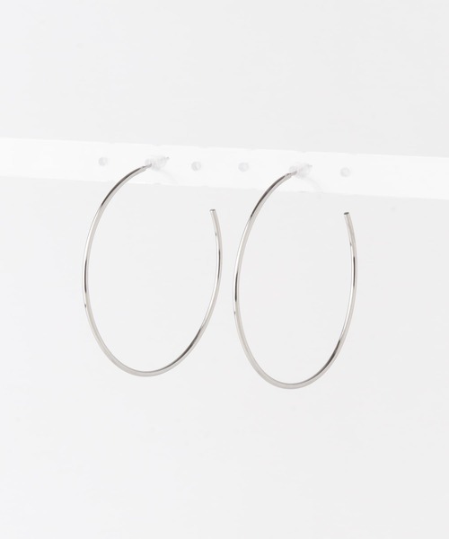 URBAN RESEARCH DOORS(アーバンリサーチドアーズ)の「フープピアス(ピアス(両耳用)・レディース・ゴールド/シルバー・ONE)」の2枚目の写真