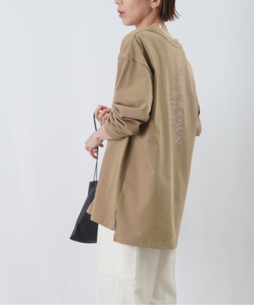 LUCA/LADY LUCK LUCA(ルカ/レディラックルカ)の「LC/LLL バックプリントロングスリーブTシャツ / バックロゴロンTee(Tシャツ/カットソー・レディース・キャメル/オフホワイト/ブラック/ピンク・FREE)」の16枚目の写真