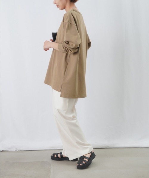 LUCA/LADY LUCK LUCA(ルカ/レディラックルカ)の「LC/LLL バックプリントロングスリーブTシャツ / バックロゴロンTee(Tシャツ/カットソー・レディース・キャメル/オフホワイト/ブラック/ピンク・FREE)」の20枚目の写真