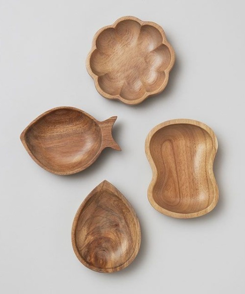 アカシア ウッドプレート（DROP・CLOVER・FISH・GOURD）/345883（食器