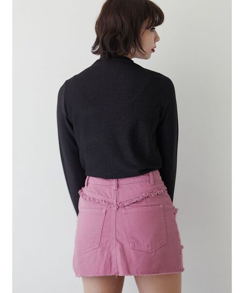 jouetie(ジュエティ)の「ミリタリーフリンジスカパン(スカート・レディース・ベージュ/カーキ/ブラック/ピンク・SMALL/MEDIUM)」の9枚目の写真