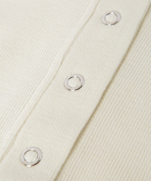 ROPE' PICNIC（ロペピクニック）の「刺繍リブカットカーディガン（カーディガン/ボレロ・レディース・グレー/ホワイト系その他/ブラック/キナリ・38）」の19枚目の写真