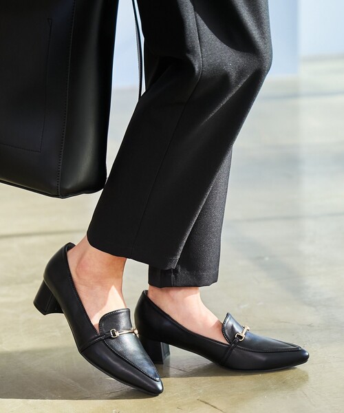 coen（コーエン）の「【RONEL】ローヒールビットローファー（パンプス・レディース・オフホワイト/ブラック・M/L）」の3枚目の写真