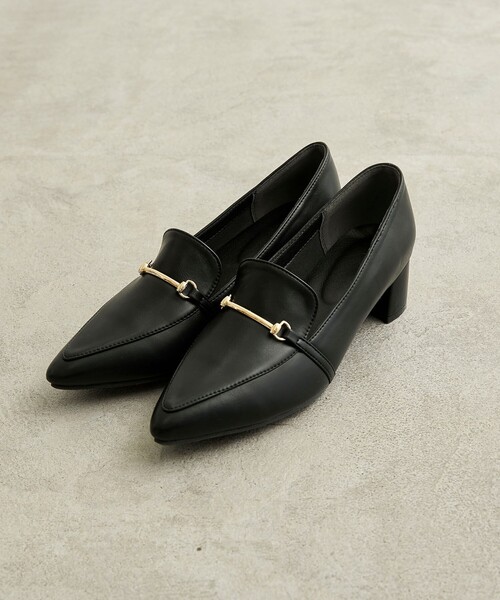 coen（コーエン）の「【RONEL】ローヒールビットローファー（パンプス・レディース・オフホワイト/ブラック・M/L）」の9枚目の写真