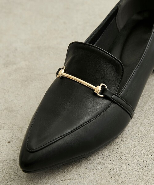 coen（コーエン）の「【RONEL】ローヒールビットローファー（パンプス・レディース・オフホワイト/ブラック・M/L）」の10枚目の写真