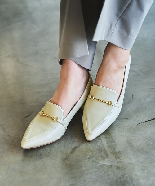 coen（コーエン）の「【RONEL】ローヒールビットローファー（パンプス・レディース・オフホワイト/ブラック・M/L）」の13枚目の写真