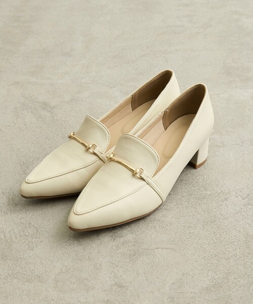 coen（コーエン）の「【RONEL】ローヒールビットローファー（パンプス・レディース・オフホワイト/ブラック・M/L）」の21枚目の写真