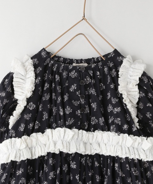 LOWRYS FARM(ローリーズファーム)の「INDIAISプリントワンピースSS 112151(ワンピース・キッズ・ブルー/ブラック・140cm/130cm/120cm/110cm/150cm)」の4枚目の写真