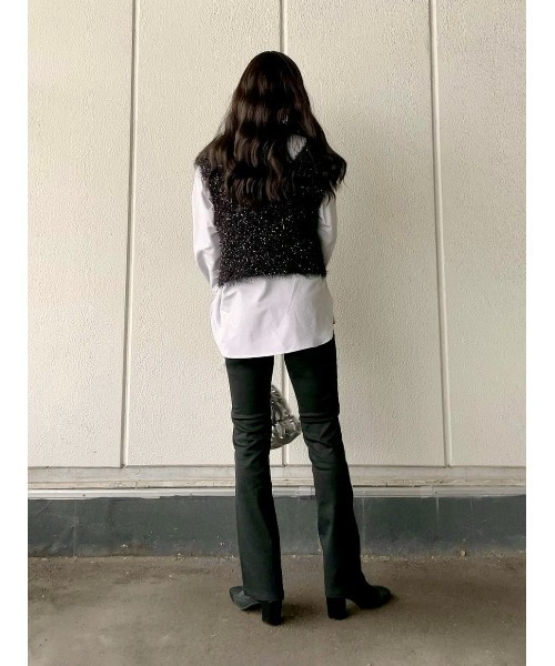 EDWIN（エドウィン）の「【EDWIN】ハタラクロ ブーツカットパンツ (ストレッチツイル / 色あせしにくい / オフィスカジュアル)（その他パンツ・レディース・ブラック・M/L/XL/XS/S）」の9枚目の写真