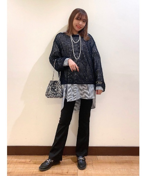 NOCONTENT ブーツカットドットパンツ　M NOCONTENT ブーツカットドットパンツ M - メルカリ