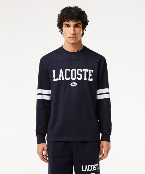 【セール】オーガニックコットン カレッジロゴホッケー 長袖Tシャツ（Tシャツ/カットソー）｜LACOSTE（ラコステ）