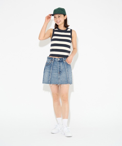 Levi's（リーバイス）の「Levi's/リーバイス RECRAFTED スカート ミディアムインディゴ NOVEL NOTION（デニムスカート・レディース・インディゴブルー・23inch/24inch/25inch/26inch/27inch/28inch）」の20枚目の写真