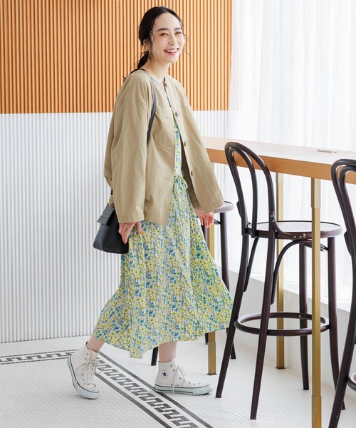 studio CLIP（スタディオクリップ）の「小花プリントワンピース[プチ・プラスサイズあり]（ワンピース・レディース・その他3/その他2/その他1・PF/ﾌﾘｰ(L)/FREE）」の10枚目の写真