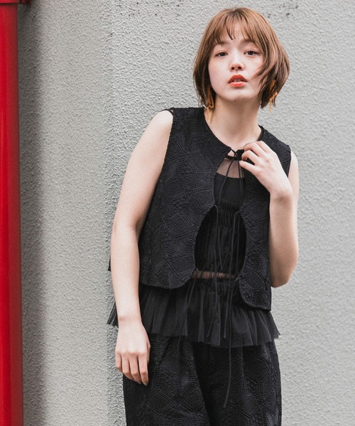 ケイシ―レースカラーベスト JILL STUART（ジルスチュアート）の「◇ケイシ―レースカラー