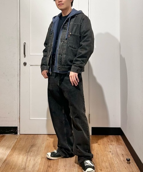 セール】【Levi's】TYPE I トラッカージャケット ブラック STONEWASH