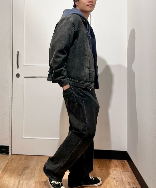 セール】【Levi's】TYPE I トラッカージャケット ブラック STONEWASH