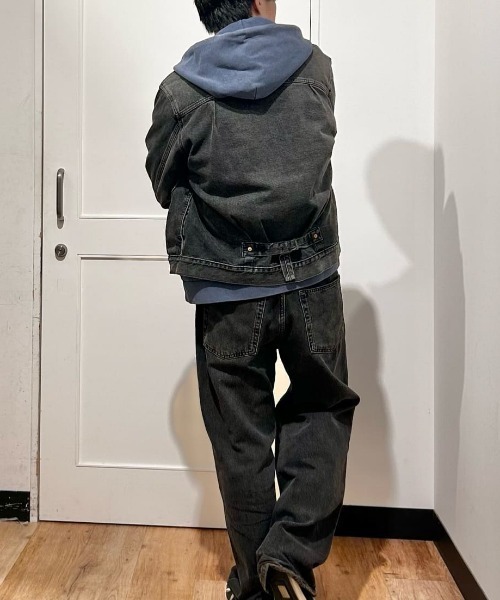Levis プレミアム　1st STONEWASHブラック　リーバイス セール】【Levi's】TYPE I トラッカージャケット ブラック STONEWASH
