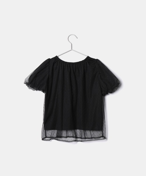 ROPE' PICNIC(ロペピクニック)の「【KIDS】チュールカットトップス(Tシャツ/カットソー・キッズ・ブラック/オフホワイト・110/120/130/140/150)」の20枚目の写真