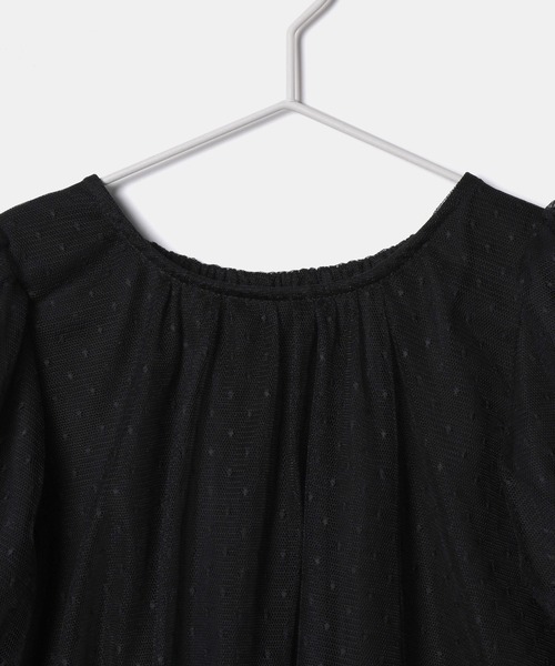 ROPE' PICNIC(ロペピクニック)の「【KIDS】チュールカットトップス(Tシャツ/カットソー・キッズ・ブラック/オフホワイト・110/120/130/140/150)」の22枚目の写真