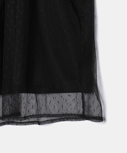 ROPE' PICNIC(ロペピクニック)の「【KIDS】チュールカットトップス(Tシャツ/カットソー・キッズ・ブラック/オフホワイト・110/120/130/140/150)」の13枚目の写真