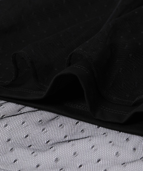 ROPE' PICNIC(ロペピクニック)の「【KIDS】チュールカットトップス(Tシャツ/カットソー・キッズ・ブラック/オフホワイト・110/120/130/140/150)」の19枚目の写真