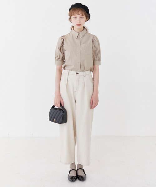 RUBY AND YOU(ルビーアンドユー)の「エンブロイダリーポケットシャツ(シャツ/ブラウス・レディース・オフホワイト/ベージュ系その他・FREE)」の7枚目の写真