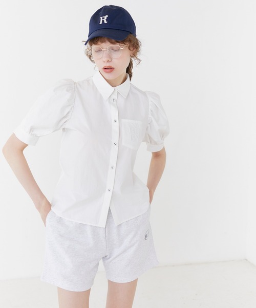 RUBY AND YOU(ルビーアンドユー)の「エンブロイダリーポケットシャツ(シャツ/ブラウス・レディース・オフホワイト/ベージュ系その他・FREE)」の4枚目の写真