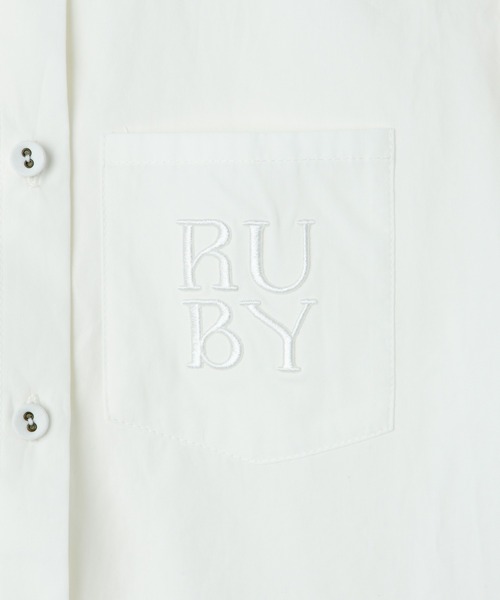 RUBY AND YOU(ルビーアンドユー)の「エンブロイダリーポケットシャツ(シャツ/ブラウス・レディース・オフホワイト/ベージュ系その他・FREE)」の18枚目の写真