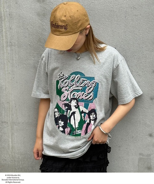 CIAOPANIC（チャオパニック）の「【ユニセックス】【THE ROLLING STONES/ローリング・ストーンズ】ヴィンテージ加工ロックTシャツ（Tシャツ/カットソー・レディース・ベージュ/クリア/ベージュ系その他2/ホワイト系その他3/ホワイト/ベージュ系その他/ホワイト系その他/アイボリー/ホワイト系その他4/ホワイト系その他2/オフホワイト/ベージュ系その他3/レッド/レッド系その他・FREE）」の7枚目の写真