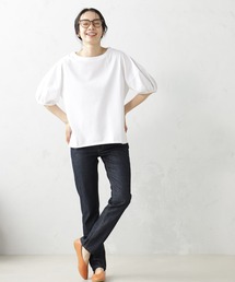 ふんわりスリーブ華奢見えTシャツ