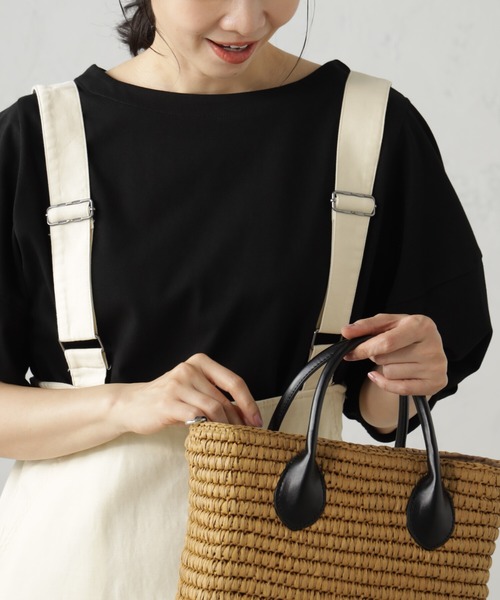 FOUND GOOD（ファウンドグッド）の「ふんわりスリーブ華奢見えTシャツ（Tシャツ/カットソー・レディース・ネイビー/ブラック/ホワイト系5/グレー系/ブルー系2/レッド系8・M/L/S）」の13枚目の写真