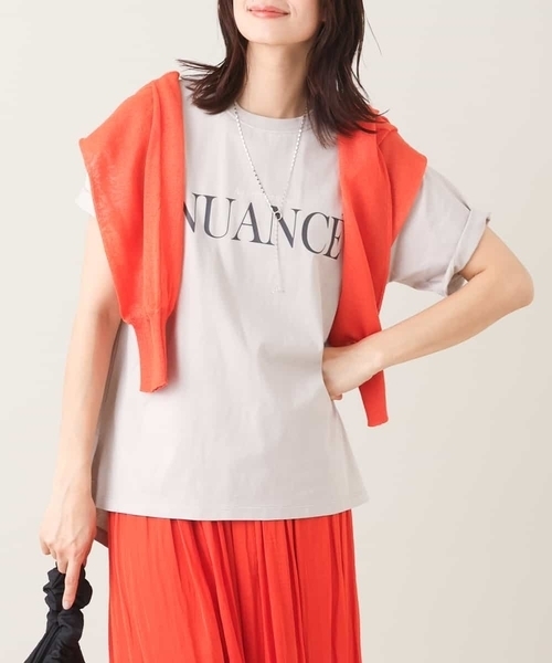 a.v.v（アーヴェヴェ）の「【EC販売不可】クラシックロゴTシャツ（Tシャツ/カットソー・レディース・ホワイト/ライトグレー/ネイビー/ブルー・40/38/42/36/34）」の2枚目の写真